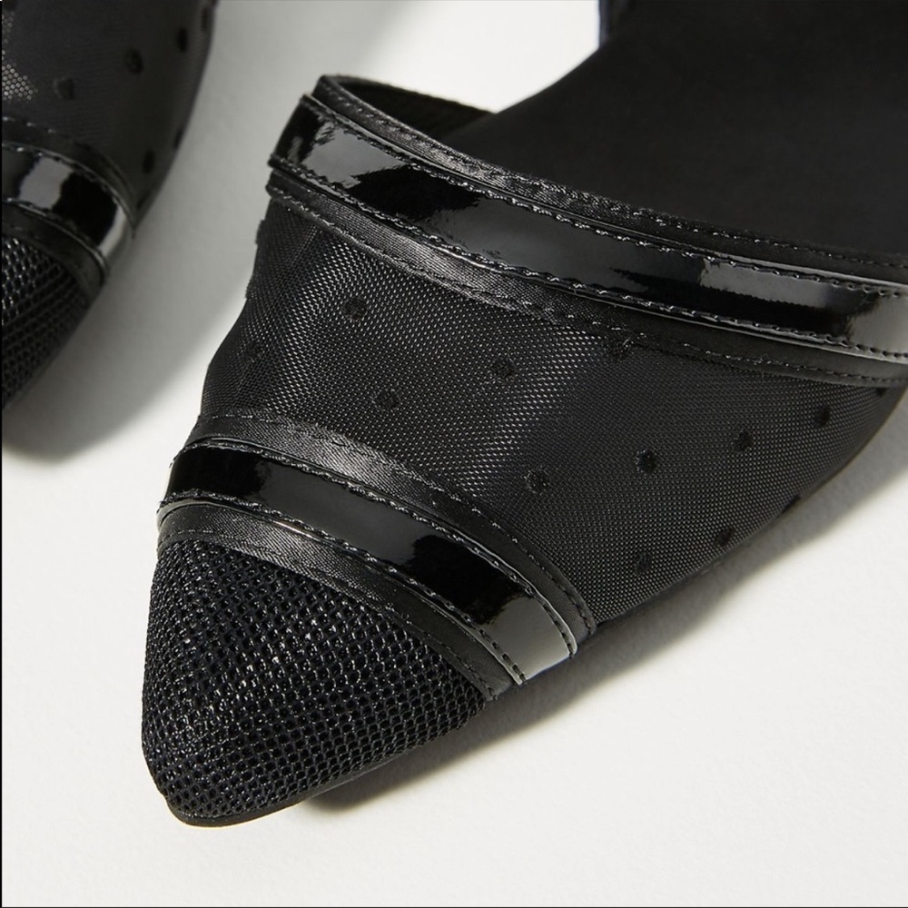 NWOB Jeffrey Campbell Enrich Mesh Polka Flats